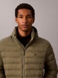 Green Lightweight Nylon Puffer Jacket  Men