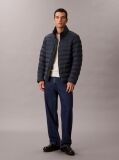 Blue Lightweight Nylon Puffer Jacket  Men