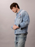 Denim Chain Stitch Logo 90s Denim Jacket  Men