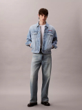 Denim Chain Stitch Logo 90s Denim Jacket  Men