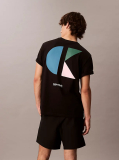 Black Graphic Logo T-shirt  Men