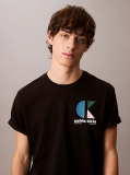 Black Graphic Logo T-shirt  Men