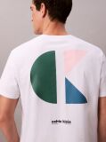 Λευκό T-shirt Με Λογότυπο  Άνδρας