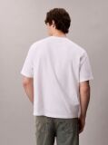Λευκό Άνετο T-Shirt Με Λογότυπο  Άνδρας