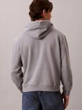 Grey Relaxed Monogram Hoodie  Men