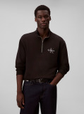 Black Long Sleeve Terry Micro Logo Sweatshirt  Men