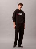 Black Logo Graphic Hoodie  Men
