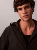 Black Long Sleeve Nylon Flange Windbreaker  Men