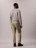 Green Skinny Twill Cargo Pants  Men