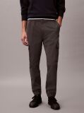 Grey Skinny Twill Cargo Pants  Men