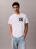 White Short Sleeve Graphic T-Shirt  Men