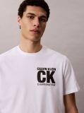 White Short Sleeve Graphic T-Shirt  Men