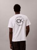 White Embroidered Logo T-shirt  Men