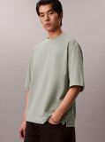 Green Relaxed Cooling Pique T-Shirt  Men