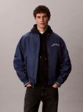 Blue Varsity Logo Bomber Jacket  Men