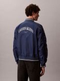 Blue Varsity Logo Bomber Jacket  Men
