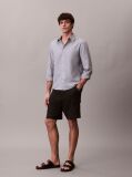 Black Linen Cotton Cargo Shorts  Men