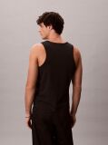 Black Monogram Logo Tank Top  Men