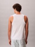 White Monogram Logo Tank Top  Men