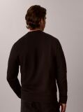 Black Cotton Terry Monogram Sweatshirt  Men