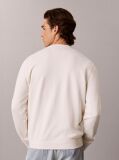 White Cotton Terry Monogram Sweatshirt  Men