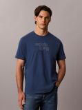Μπλε Κοντομάνικο T-Shirt Με Travel Graphic Calvin Klein  Άνδρας
