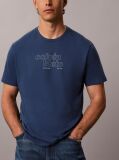 Μπλε Κοντομάνικο T-Shirt Με Travel Graphic Calvin Klein  Άνδρας