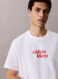 Λευκό Άνετο T-Shirt Με Λογότυπο  Άνδρας