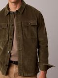 Green Relaxed Corduroy Shirt Jacket  Men