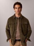 Green Relaxed Corduroy Shirt Jacket  Men