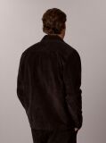 Black Relaxed Corduroy Shirt Jacket  Men