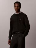 Black Classic Cotton Monogram Jumper  Men