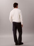 White Classic Cotton Monogram Jumper  Men