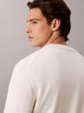 White Classic Cotton Monogram Jumper  Men