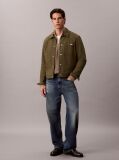 Brown Cotton Waffle Half Zip Jumper  Men
