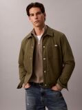 Brown Cotton Waffle Half Zip Jumper  Men