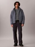Grey Cotton Ribbed Jumper  Men
