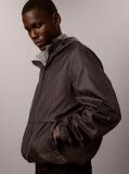 Black All-Over Logo Windbreaker Jacket  Men