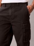 Γκρι Βαμβακερό Παντελόνι Cargo Twill Με Χαλαρή Γραμμή  Άνδρας