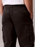 Γκρι Βαμβακερό Παντελόνι Cargo Twill Με Χαλαρή Γραμμή  Άνδρας