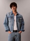 Denim 90s Denim Logo Trucker Jacket  Men