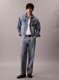 Denim 90s Denim Logo Trucker Jacket  Men