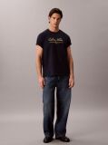 Blue Script Logo T-shirt  Men