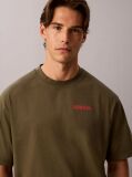 Green Relaxed Calvins Or Nothing Graphic T-Shirt  Men