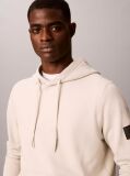 Μπεζ Βαμβακερό Hoodie Με Κουκούλα Και Λογότυπο  Άνδρας