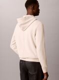 Μπεζ Βαμβακερό Hoodie Με Κουκούλα Και Λογότυπο  Άνδρας