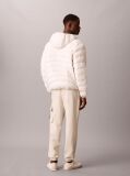 Beige Cotton Terry Cargo Joggers  Men