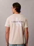 Beige Back Graphic T-Shirt  Men