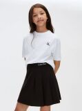 Black Kids' Punto Milano Pleated Skirt  Girls