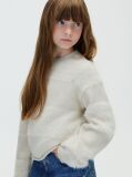 Beige Kids' Striped Cropped Jumper  Girls